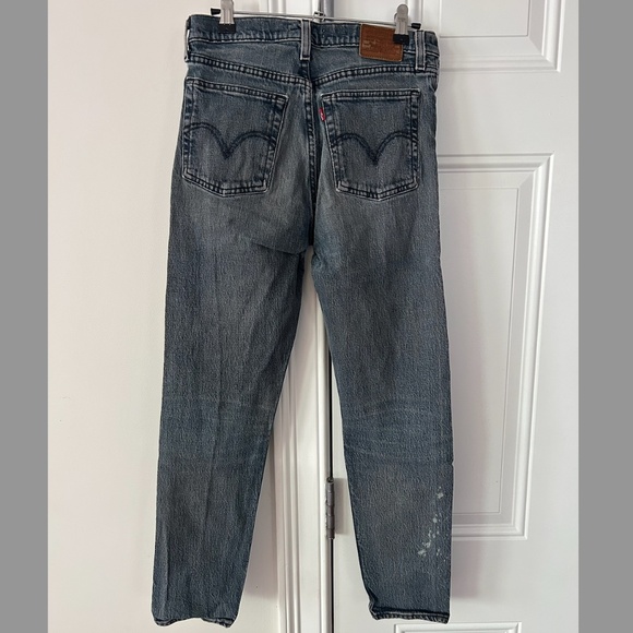 Levi's Wedgie Fit Icon Ankle Jeans Black - Picture 2 of 10